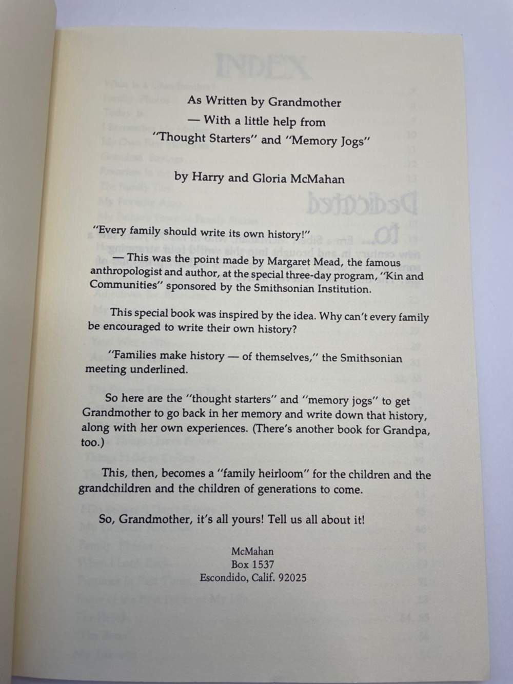 NWT Vintage “Grandma Was Quite a Girl" Heirloom Book. - Picture 4 of 12